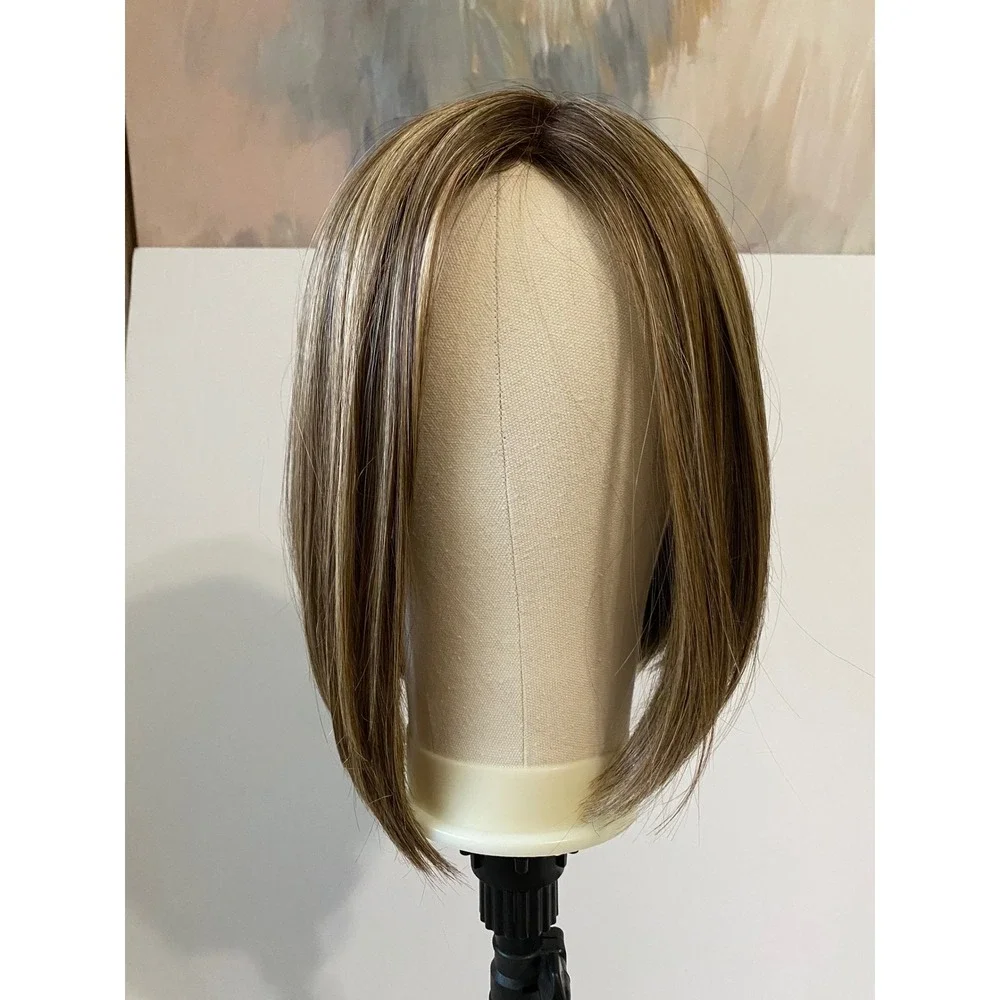 PUSH Hair Amelie Wig Brown Sugar Sweet Cream HF Synthetic Mono Top Bob